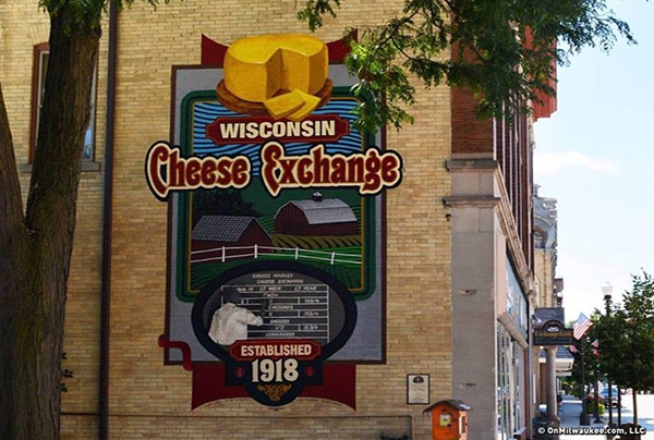 WI cheese exchange sign