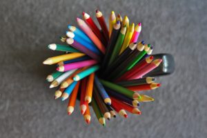 colored pencils