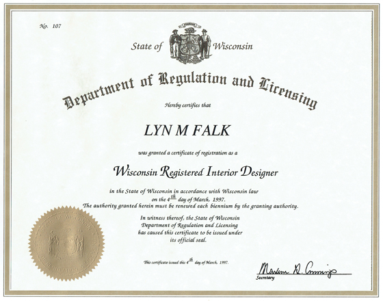 Lyn Falk Certification