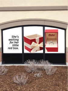Kesslers Little Red Box Window Display