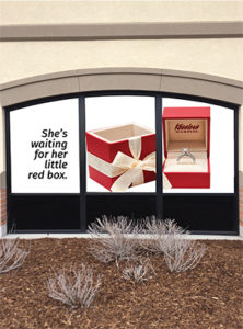 Jewelry window display