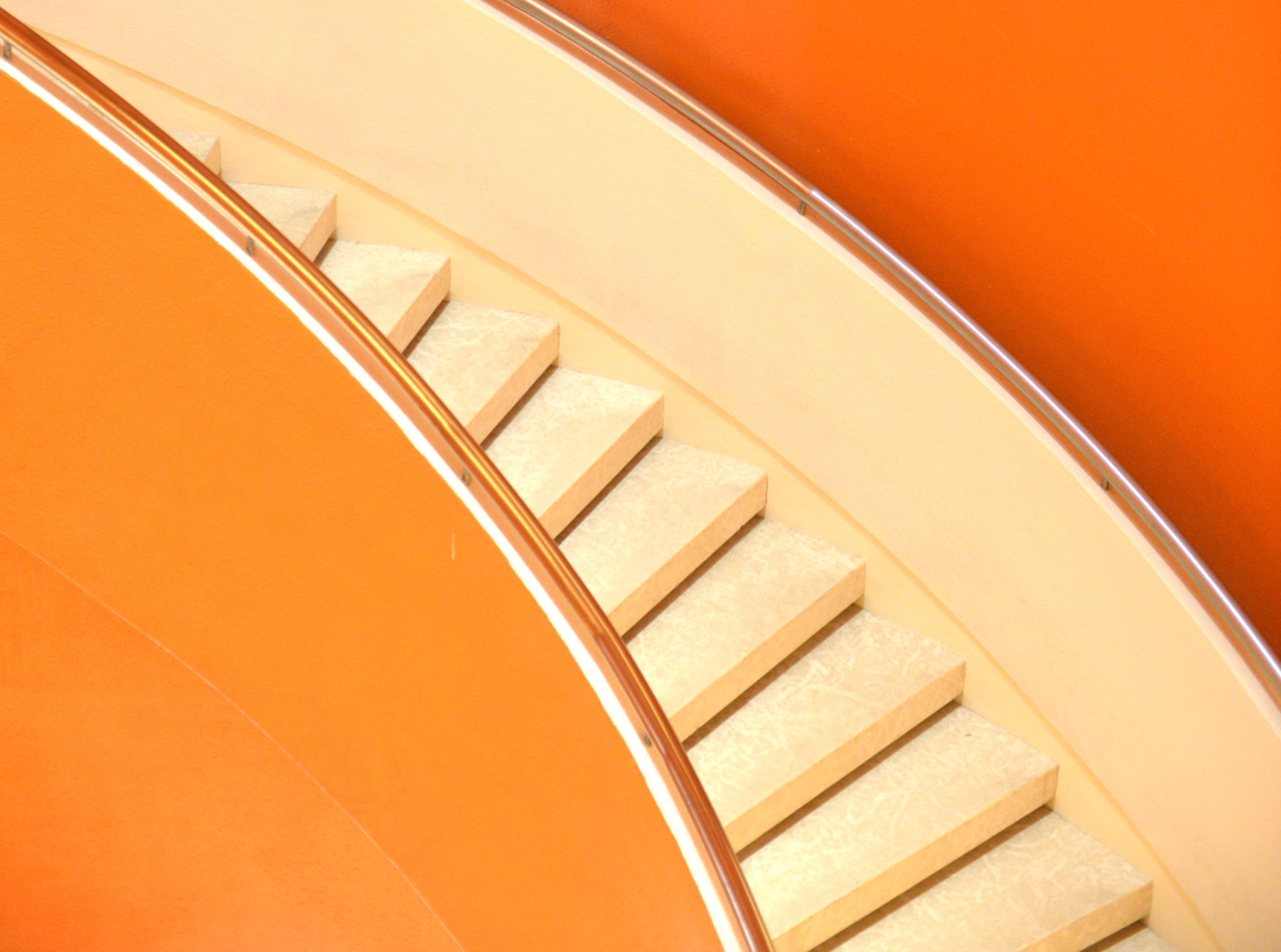Orange staircase