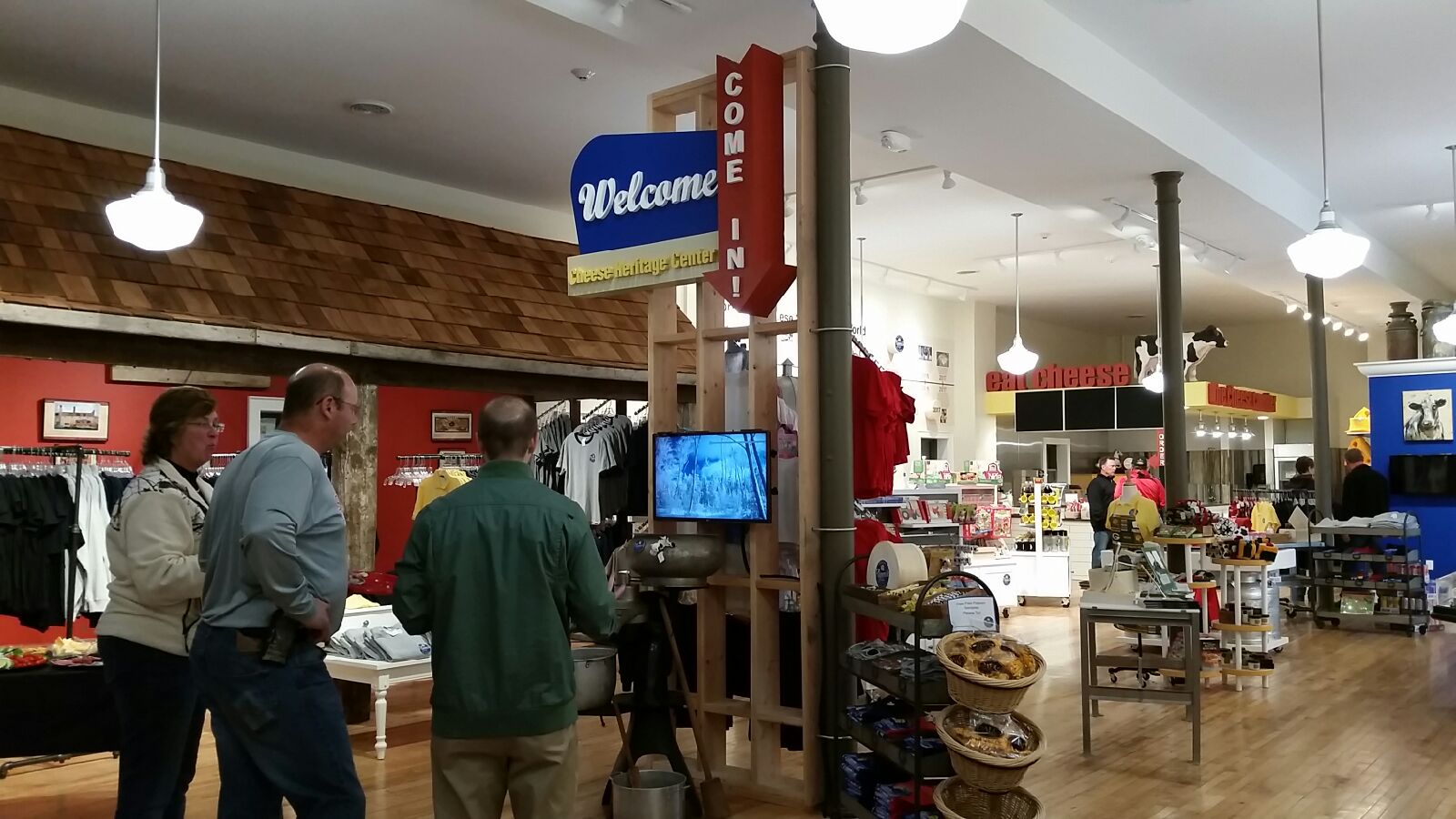 Interactive displays at the Dairy Heritage Center in Plymouth, Wisconsin