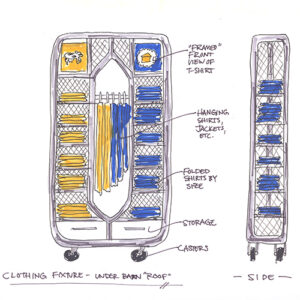 cheese counter and dairy heritage center fixture