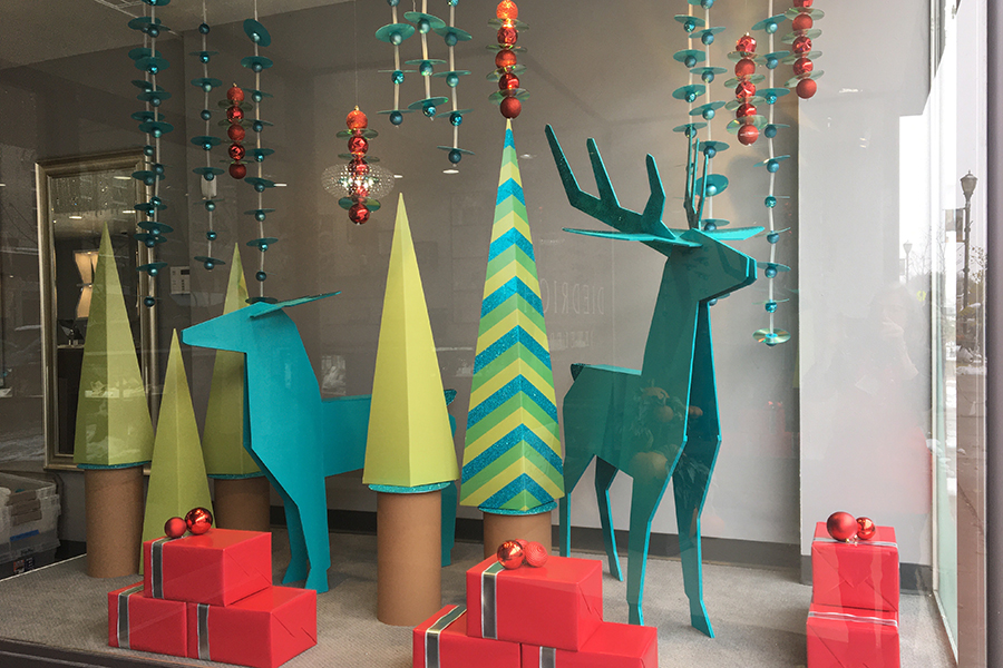 diedrich jewelers 2019 holiday window display