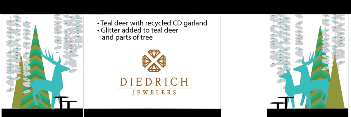 diedrich jewelers 2019 holiday window display