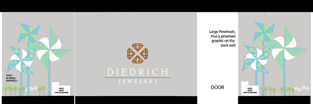 diedrich jewelers 2019 summer window display