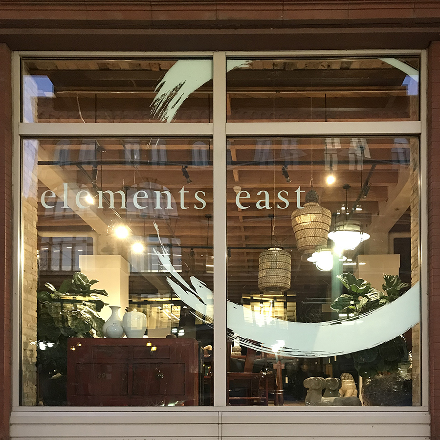 elements east window display