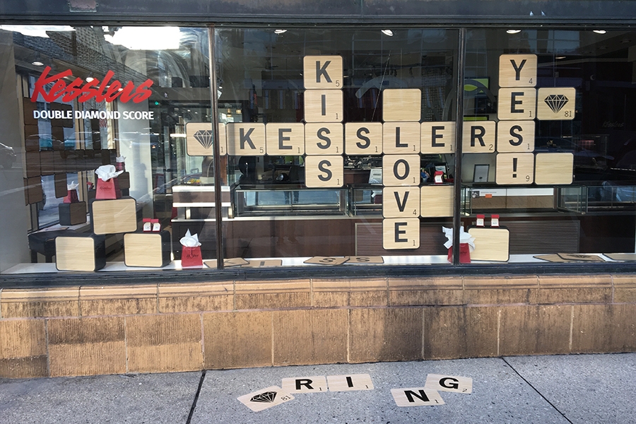 kesslers diamonds 2018 spring window display