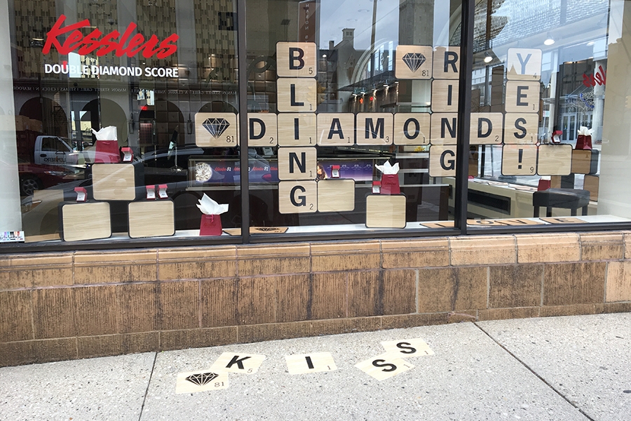 kesslers diamonds 2018 spring window display