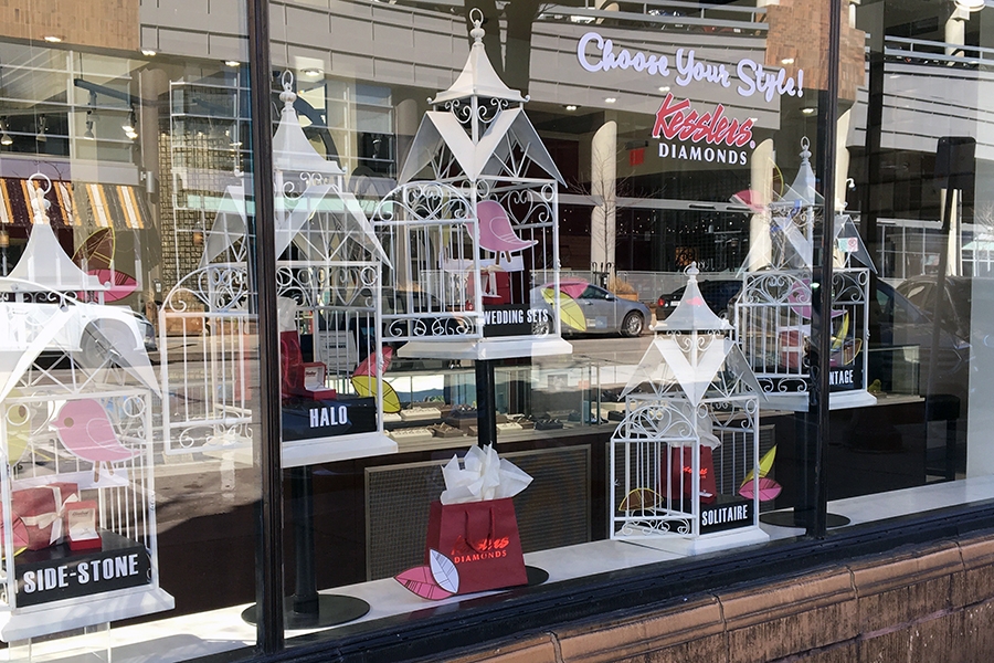 kesslers diamonds 2019 spring window display