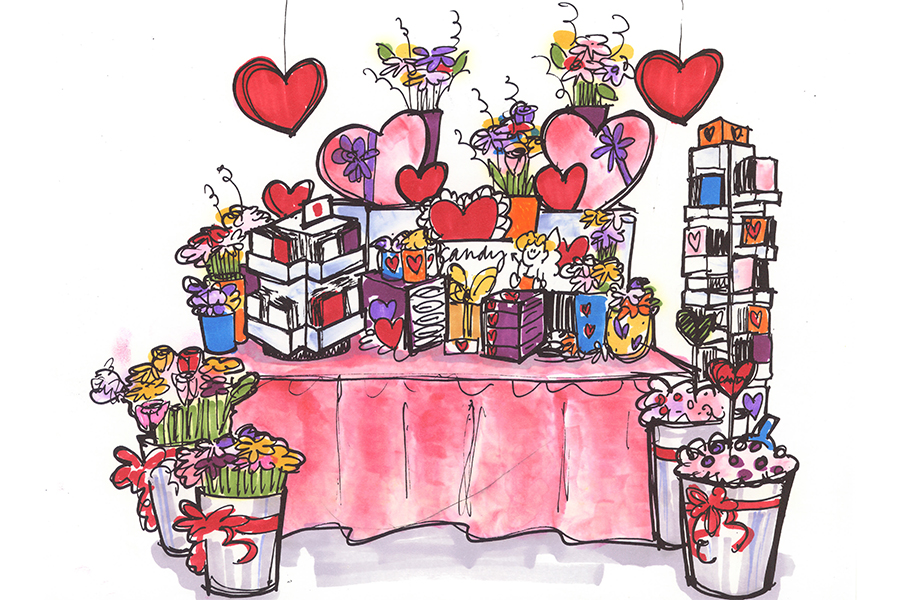 pharmasave valentine's visual merchandising