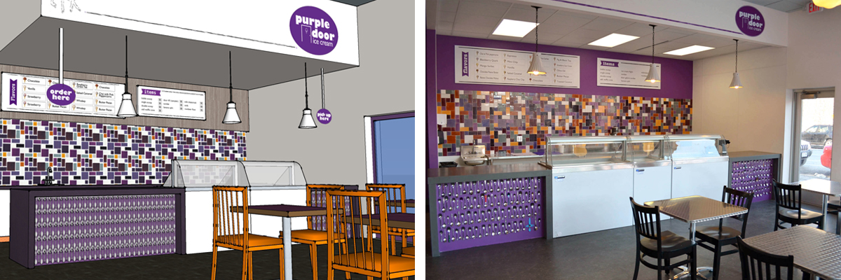 purple door ice cream rendering
