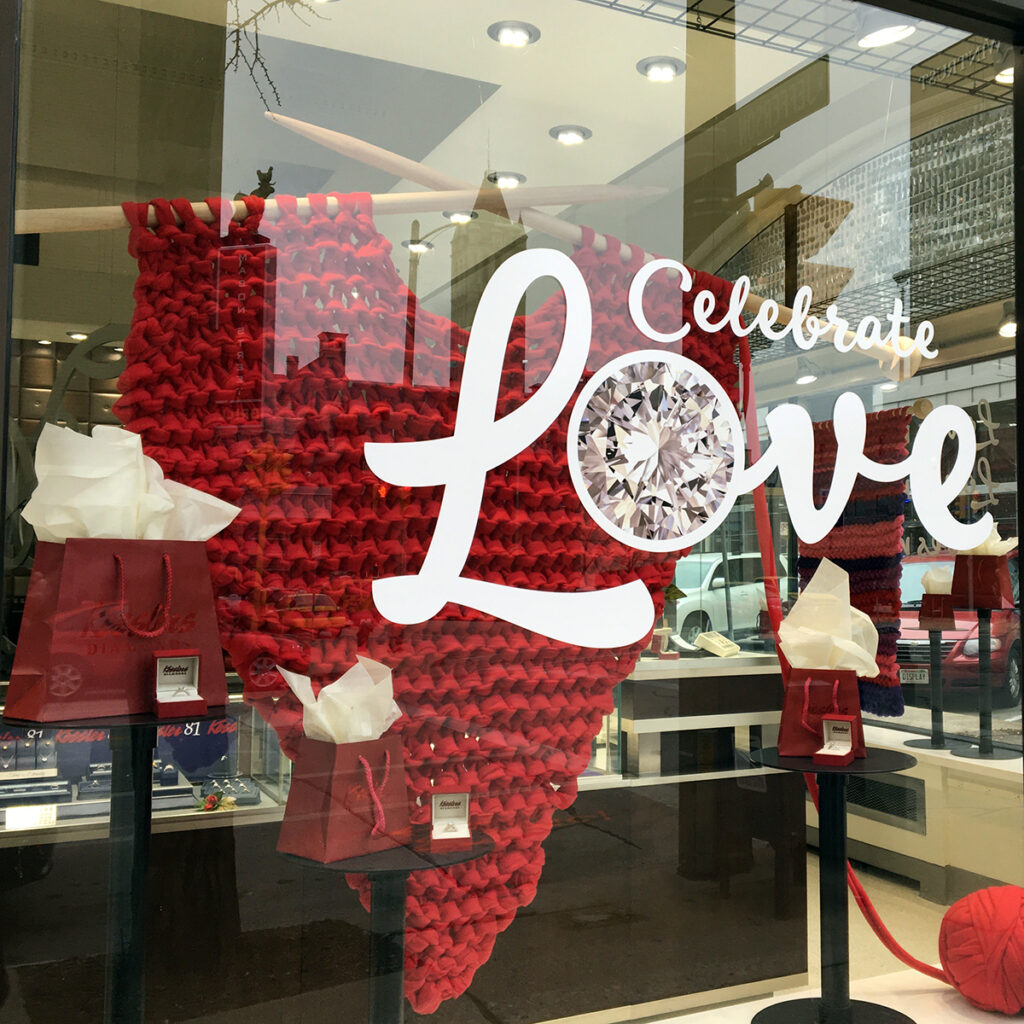 Knitted heart