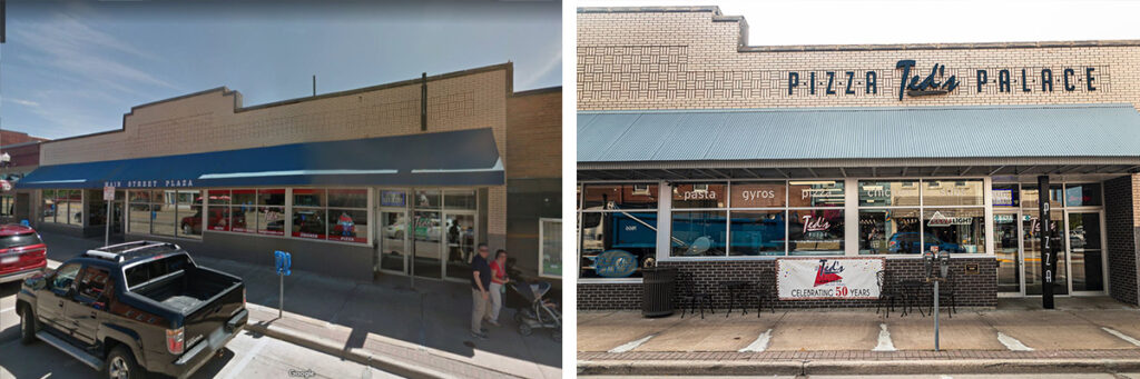 ted's pizza exterior design