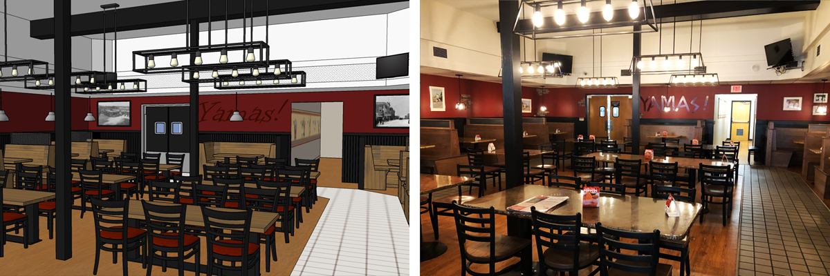 ted's restaurant interior design