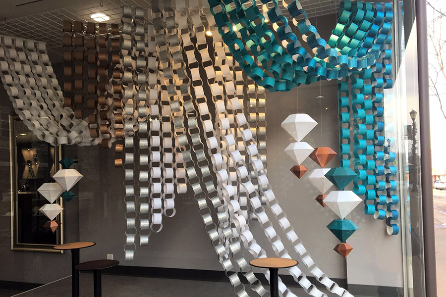 diedrich diamond window display