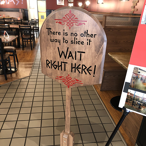 ted's pizza signage