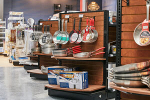 Slatwall kitchen store