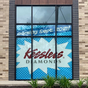 kesslers diamonds coming soon window graphics