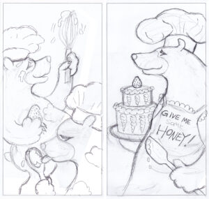 river valley coop bear illustration