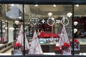 holiday window display