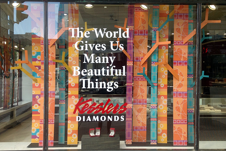 Fall window display
