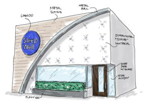 Wellness store exterior design