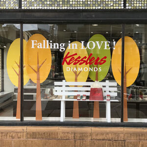 park bench display prop