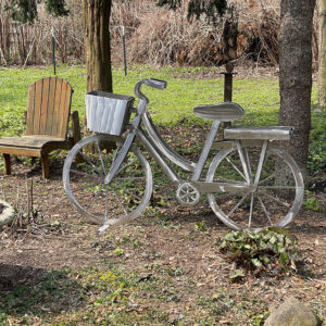 metal bike prop