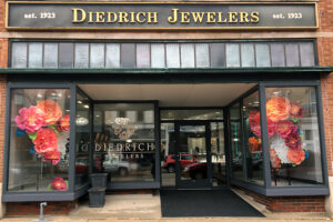 spring flower window display