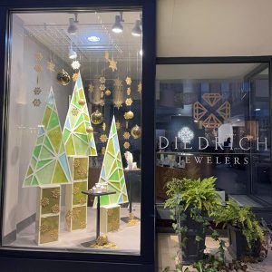 holiday window display