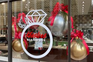 ornament window display