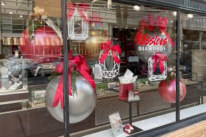 ornament window display