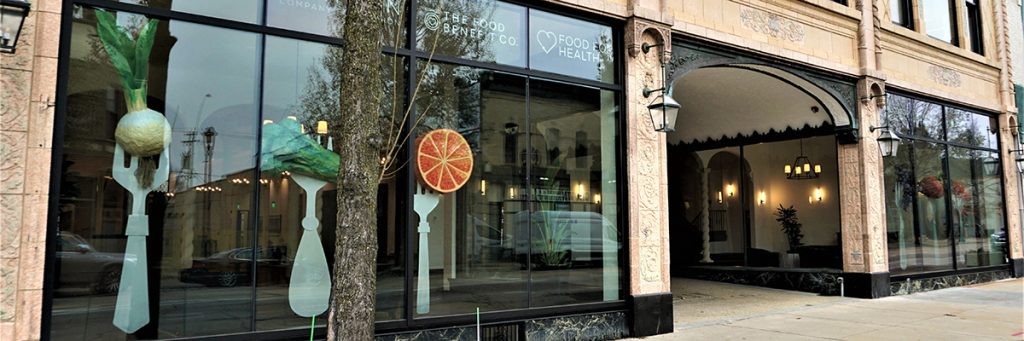 Food for Health window display