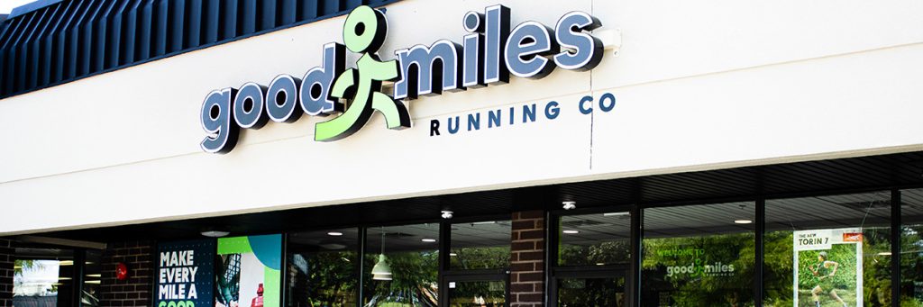 goodmiles running company shoe store interior design