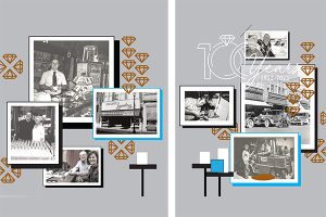 fall jewelry history window display