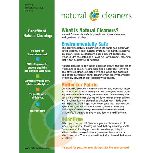 natural cleaners poster design