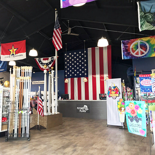 Fly Me Flag store design