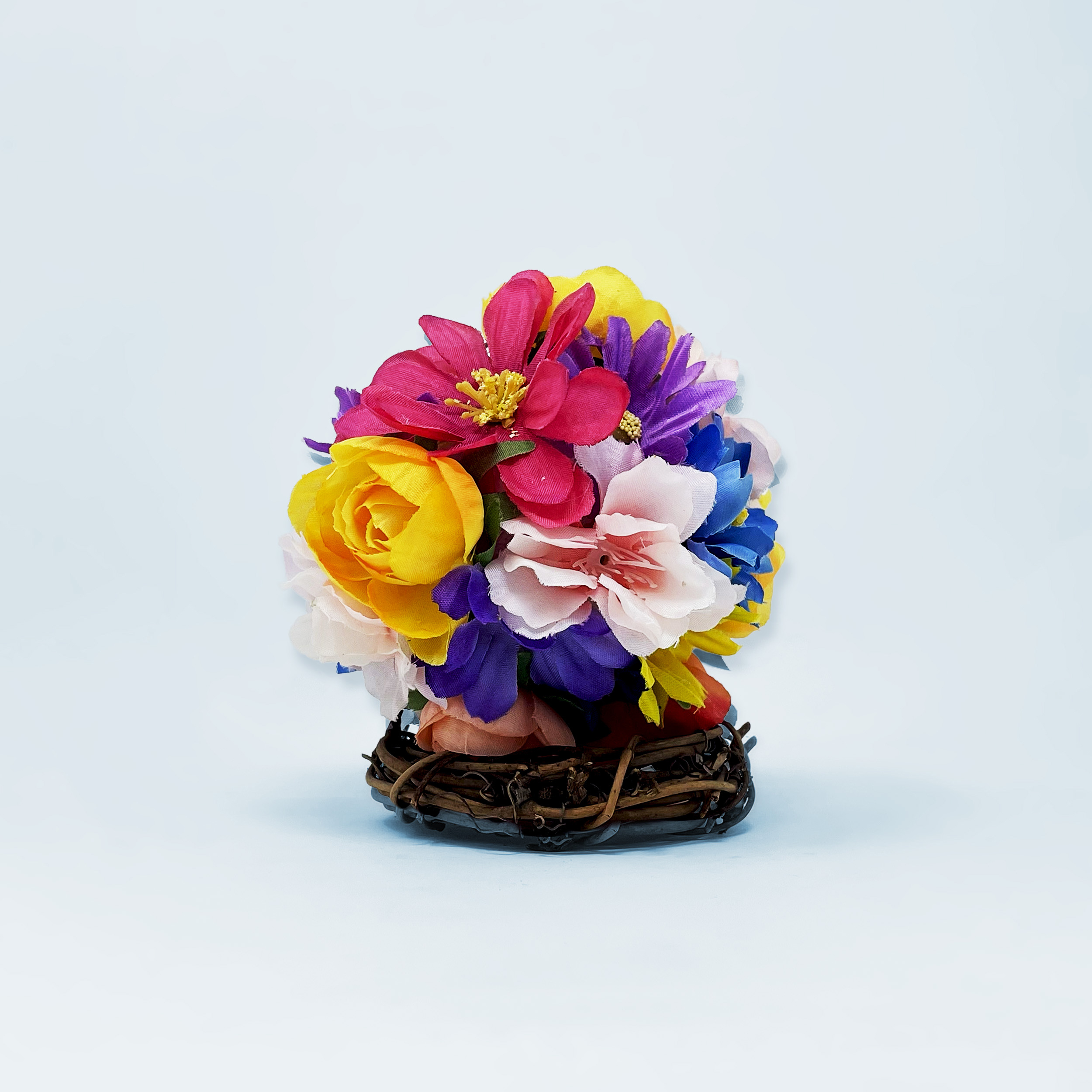 Mini Floral Ball on Wreath