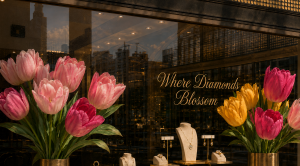 Kesslers Where Diamonds Bloom Spring 2025 Window Display
